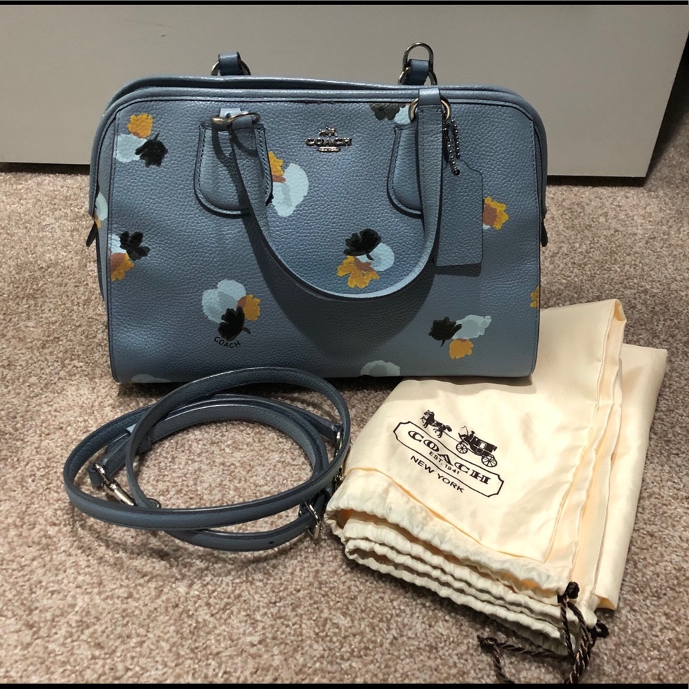 Coach floral Nolita satchel EUC